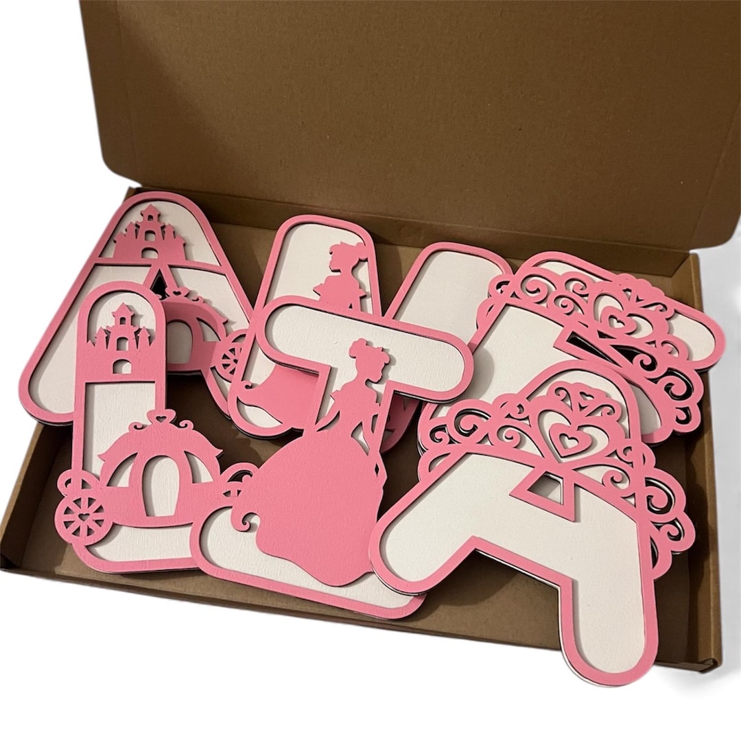 Princess Custom Signs Wooden Princess Name Sign - Personalised Name Plaque - Custom Name ...