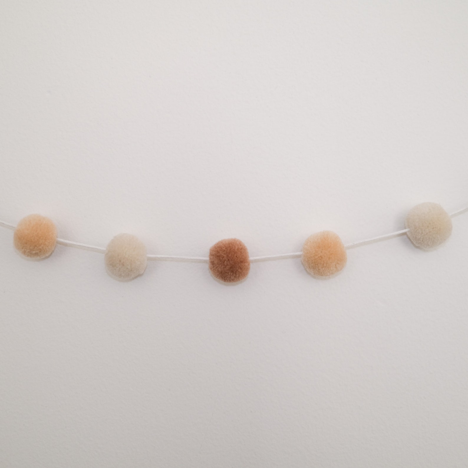 Mini Pom Pom Garland Pom Pom Garland Nursery Decor Etsy UK