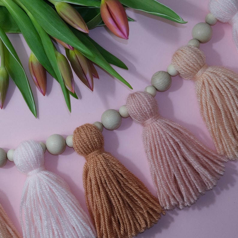 Tassel Garland Custom Nursery Decor Tassel Bunting Etsy