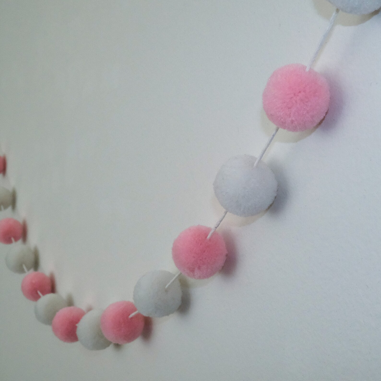 Mini Pom Pom Garland Pom Pom Garland Nursery Decor Etsy UK