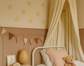 Wooden Stars - Boho Nursery - Star Decor - Star Nursery Decor - Star Theme Decor - Star Wall Decal - Girls Bedroom Decor - Star Wall Sticker