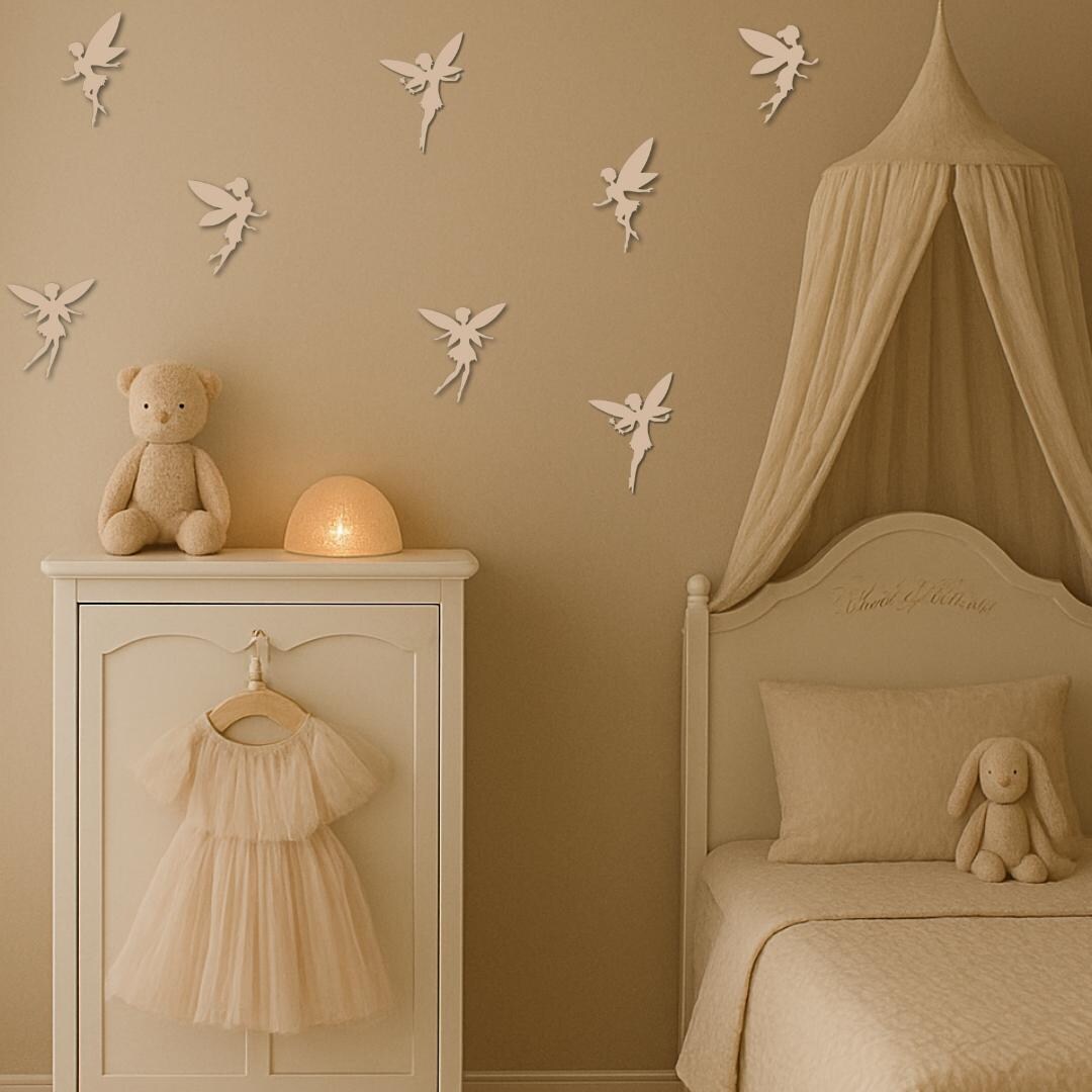 Wooden Fairies - Boho Nursery - Fairy Decor - Whimsical Bedroom Decor ...