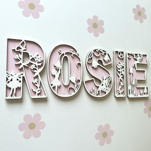 Fairy Name Sign - Fairy Letter - Personalised Name Sign - Custom Name Decor - Girls Room Sign - Wooden Name Sign - Fairy Nursery Decor