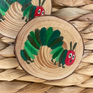 Caterpillar Magnet, Kids Magnet, Wooden Magnet