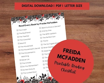 Freida McFadden Booklist | Read Every Book by Freida McFadden | Freida McFadden Checklist | McFadden Booklist | Freida McFadden Journal |