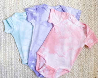 3-Pack Onesie Cotton Candy Hand-Dyed Set