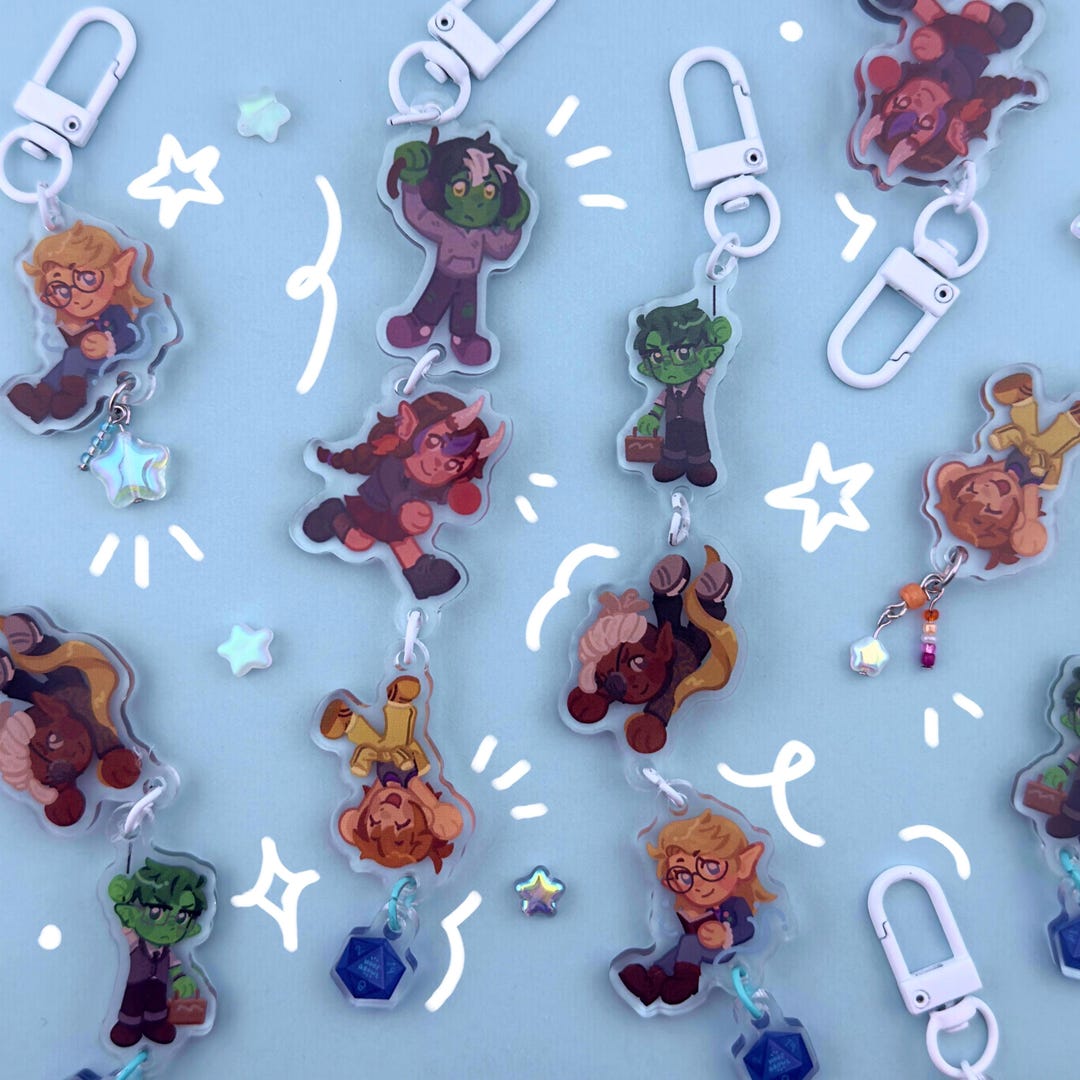 Hs Combained Keychain Fantasy High Connection Keychains - Etsy