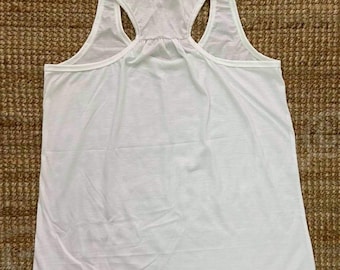 100% Polyester Adult Racer Back Tank Tops,Sublimation Shirts, Colored Sublimation Tank Tops, UnisexTank Tops