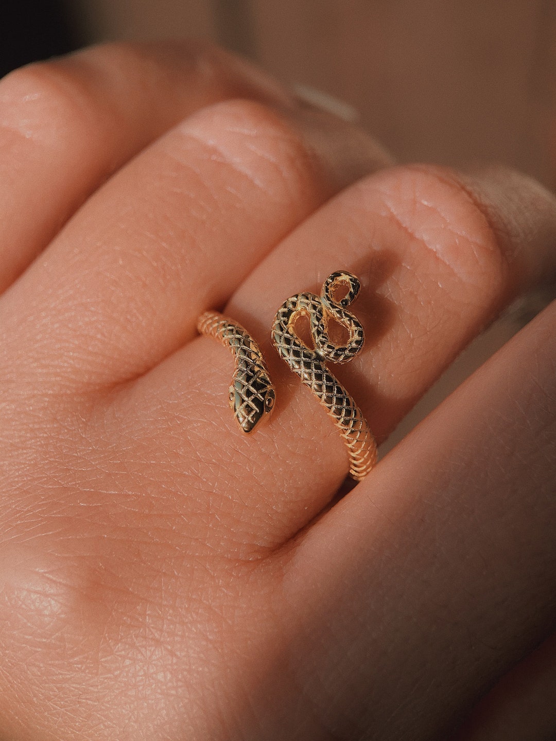 Snake Ring, Serpent Ring, Snake Jewelry, Gold Snake Ring, Sterling ...