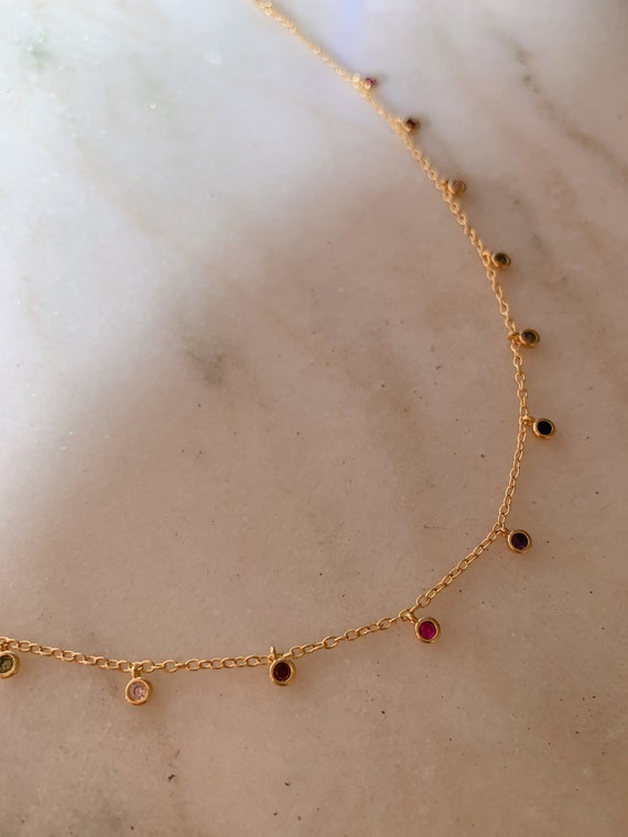 Rainbow Pearl Choker NK12 main image 0
