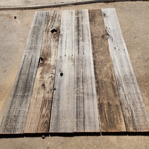 48&quot; x 5.5&quot; Reclaimed Wood Planks. Barnwood Boards for Accent Walls. (8pc)