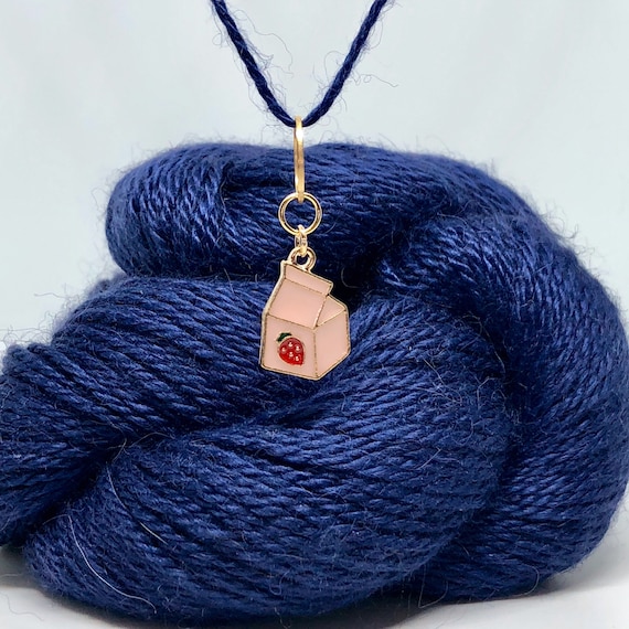 NO SNAG Strawberry Milk Stitch Marker Progress Keeper Etsy