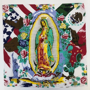 Pack de 4 Bandanas 'Nuestra Señora de Guadalupe/Virgen María' - 4 Pack 100% Bandanas de Algodón