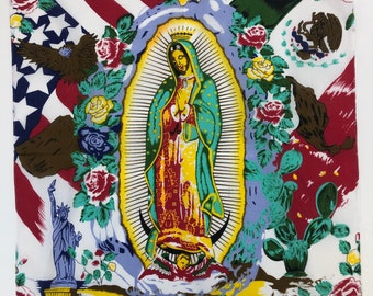 Pack of 4 'Our Lady of Guadalupe/Virgin Mary' Bandanas - 4 Pack 100% Cotton Bandanas