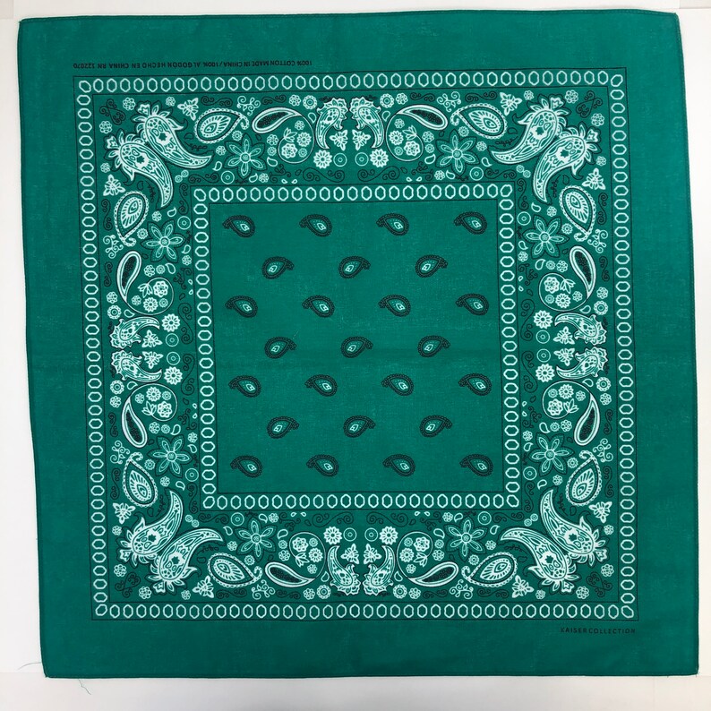 4 Pack Teal Bluegreen Bandanas 100 Cotton Bandanas for DIY Masks pack