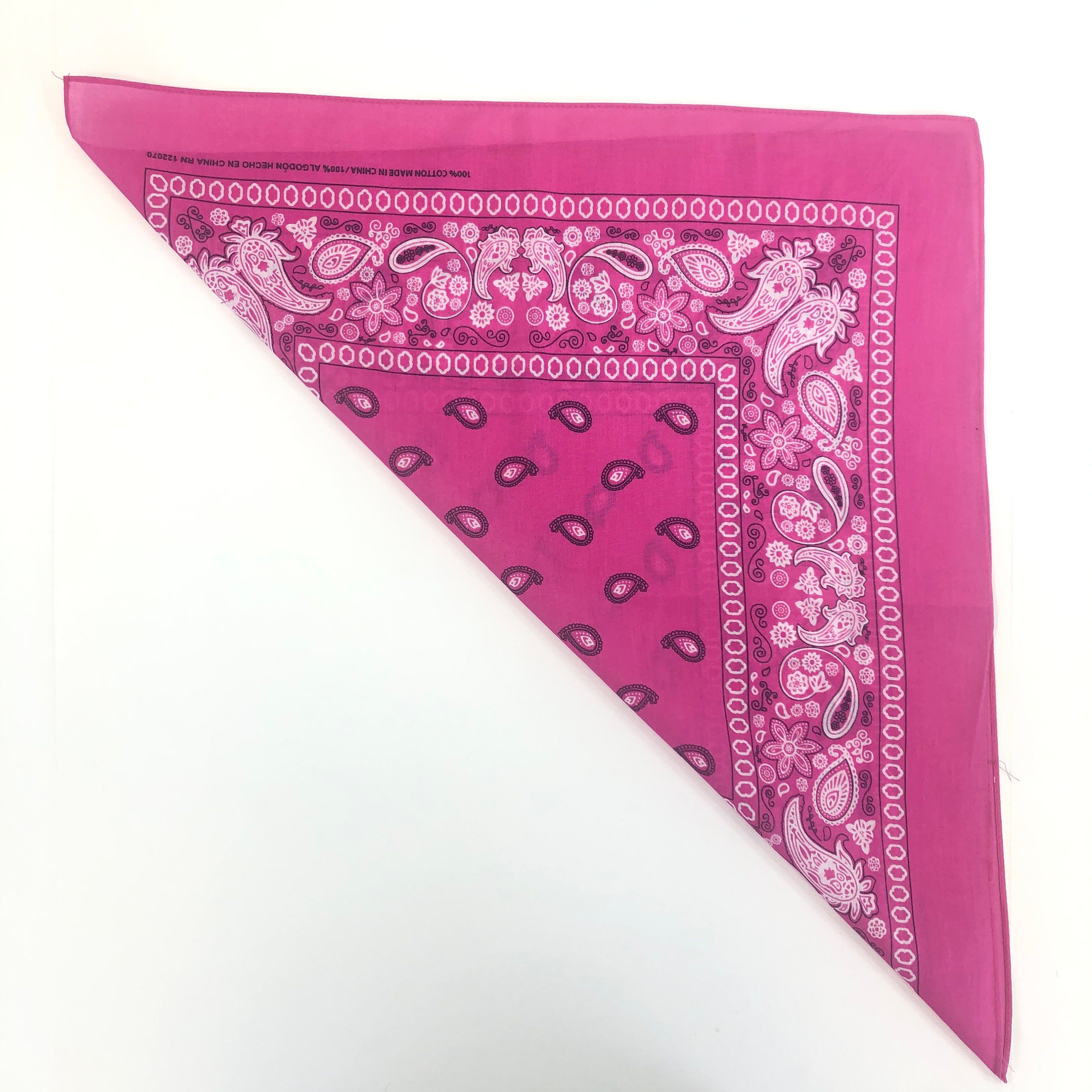 Hot Pink Cotton Bandanas 10 Pack Set de 10 Bandanas para DIY Etsy España