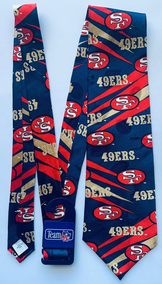 San Francisco 49ers Team NFL Necktie - Vintage Fo… - image 1