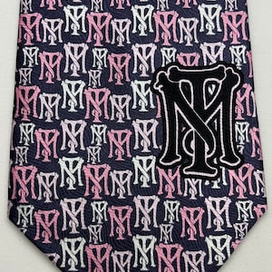 Vintage Scarface Tony Montana Emblem Necktie - 100% Silk Handmade