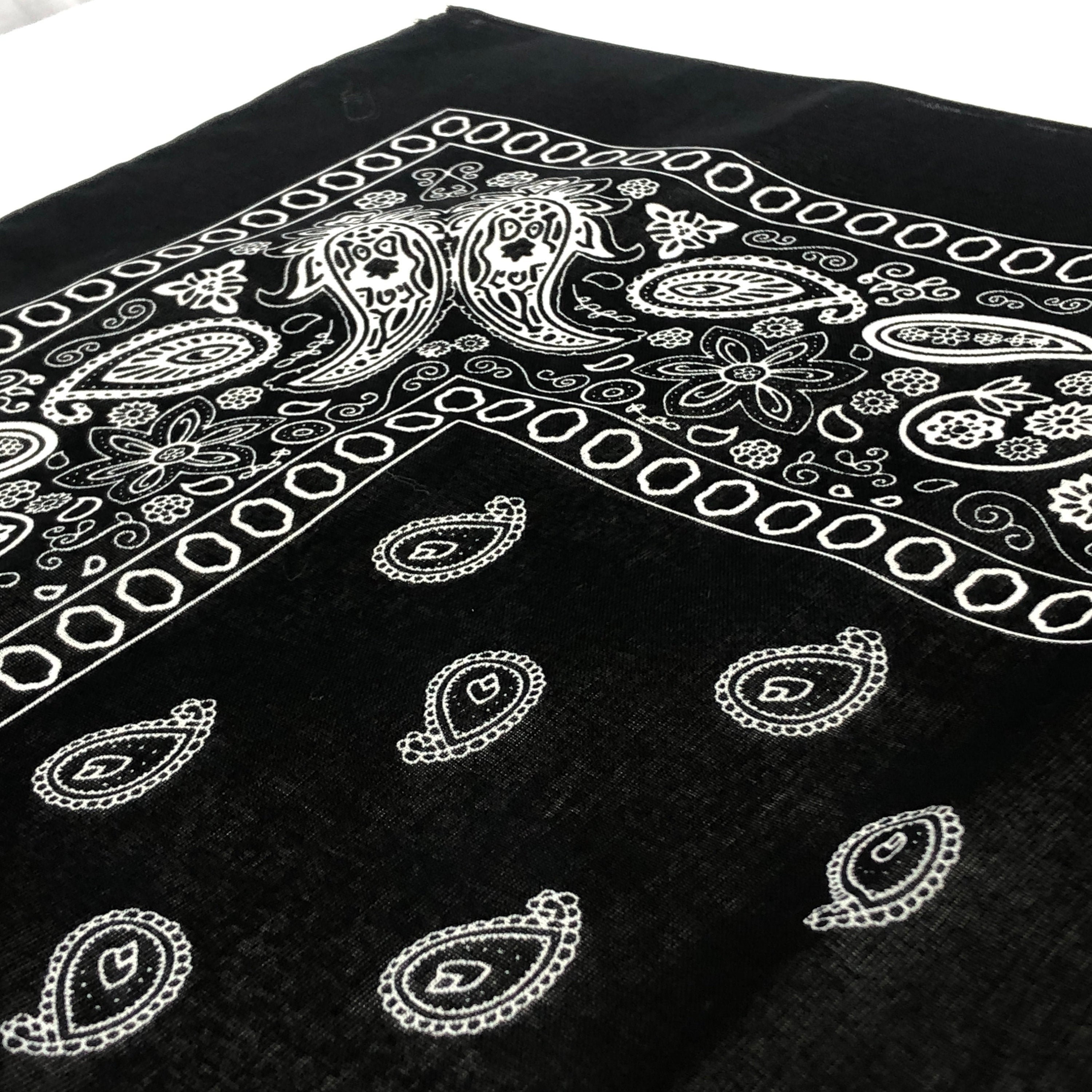 10pack Black Bandanas Set of 10 Cotton Bandanas for DIY Etsy