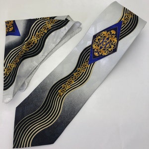 The Embroidered Art Deco Petite Necktie