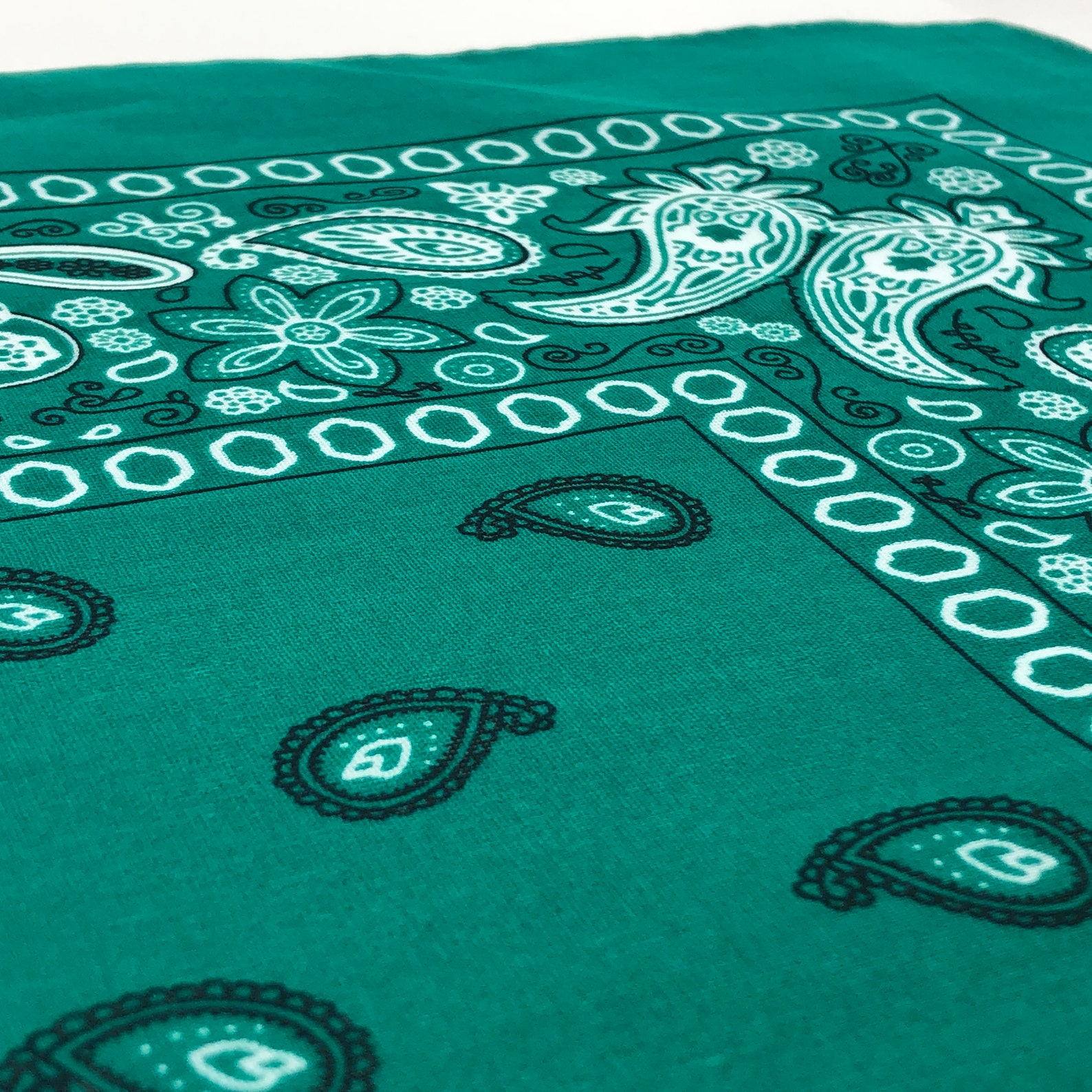 4 Pack Teal Bluegreen Bandanas 100 Cotton Bandanas for DIY Etsy