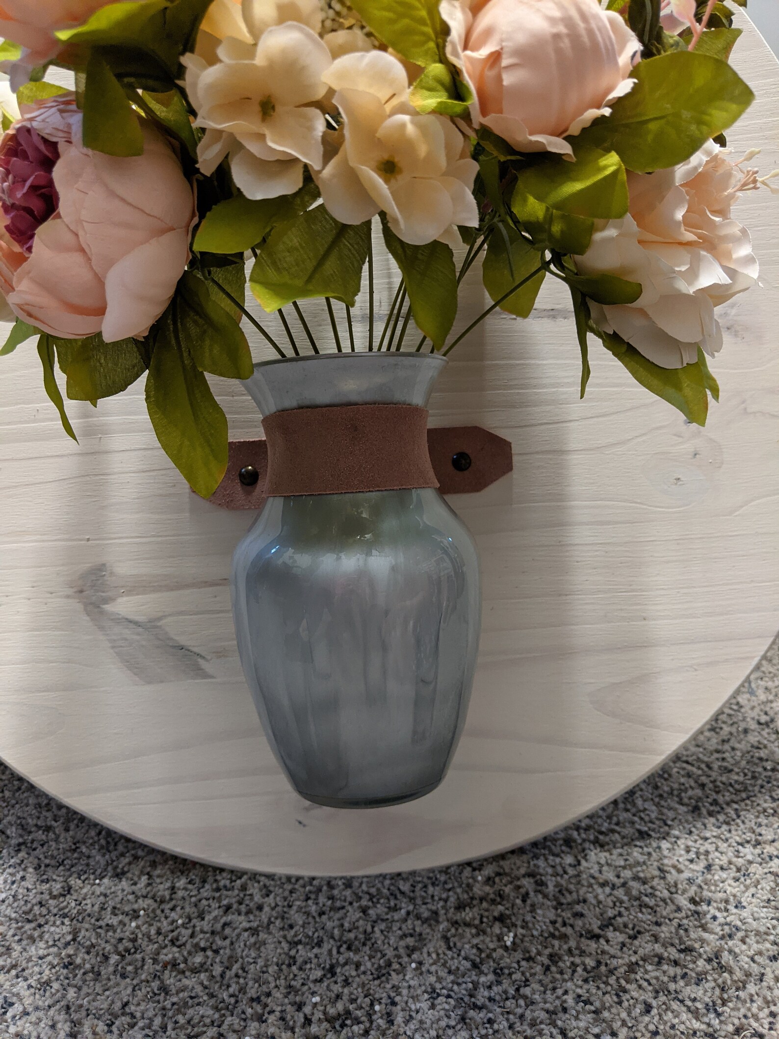 Wall Mounted Vase Wood Wall Flowers Flower Vase Wall Etsy