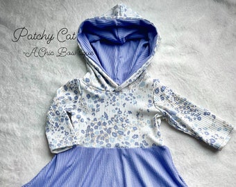 Newborn Baby Purple Hooded Summer Dress