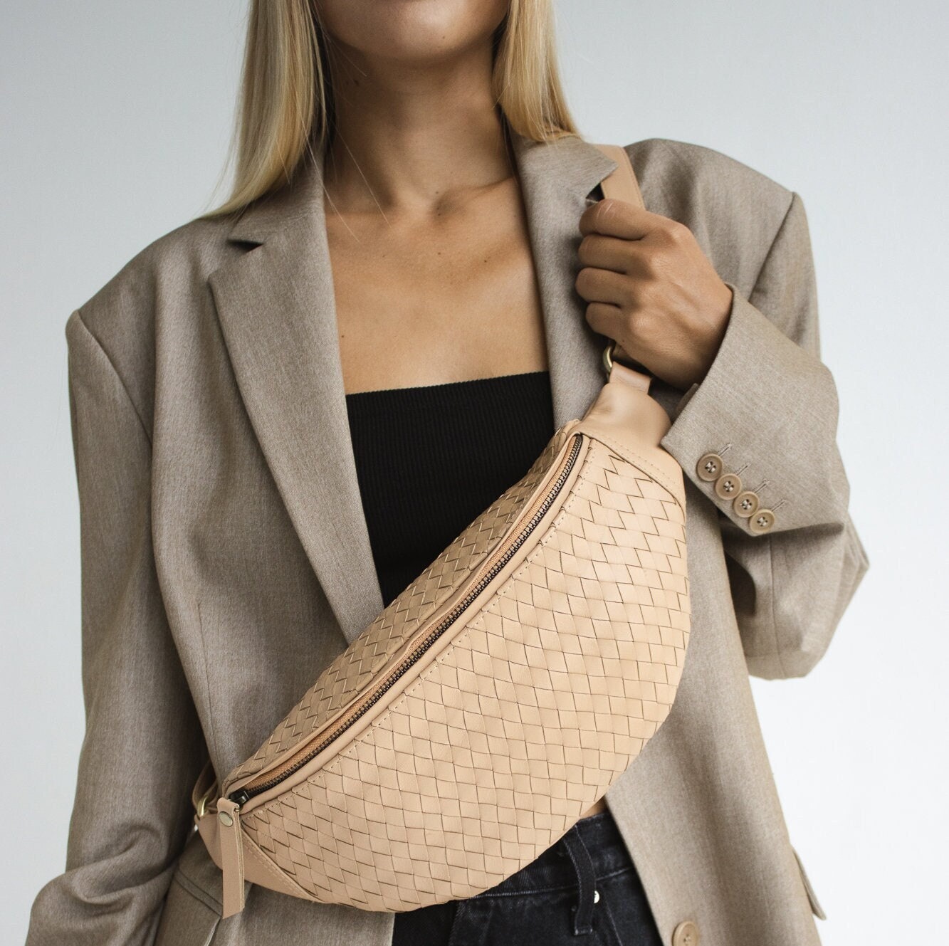 Genuine Leather Fanny Pack Handwoven Belt Bag Hip Bag Bum Bag Travel Bag Adjustable Crossbody Bag Hip Pack Waist Pouch Chest Pack Etsy UK