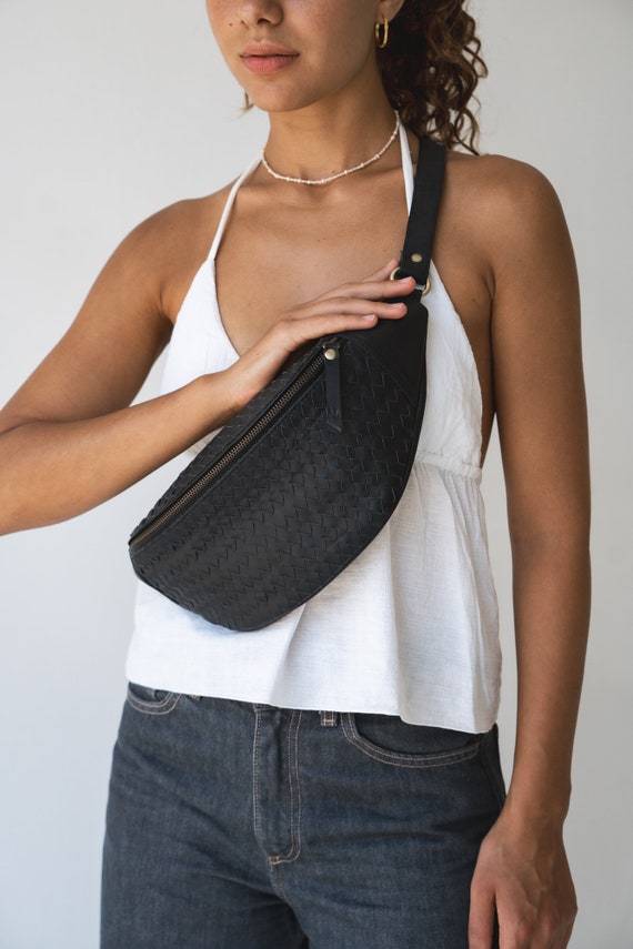 Amazon.com | Genuine Leather Fanny Pack large capacity