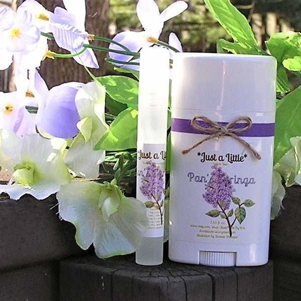 Pan's Syringa/Lilac/Confident and Revitalizing Aroma/ Spring Collection/ 2.65 oz. Lotion Bar and/or Body & Freshening Spritz