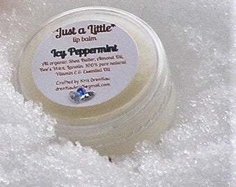 This Peppermint Glides Across Your Lips As Smoothly As An Ice Dancer Glides On Ice/ Cool Refreshing  Icy Peppermint Lip Balm .48 oz. Jar