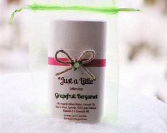 Thirst quencher for your skin! A clean citrus aroma with little floral notes mingling within. Grapefruit Bergamot Lotion Bar 2.5 oz.
