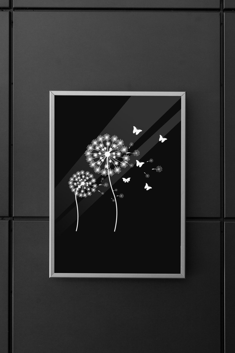 Download Dandelion Svg Butterfly Svg Files for Cricut Clipart | Etsy