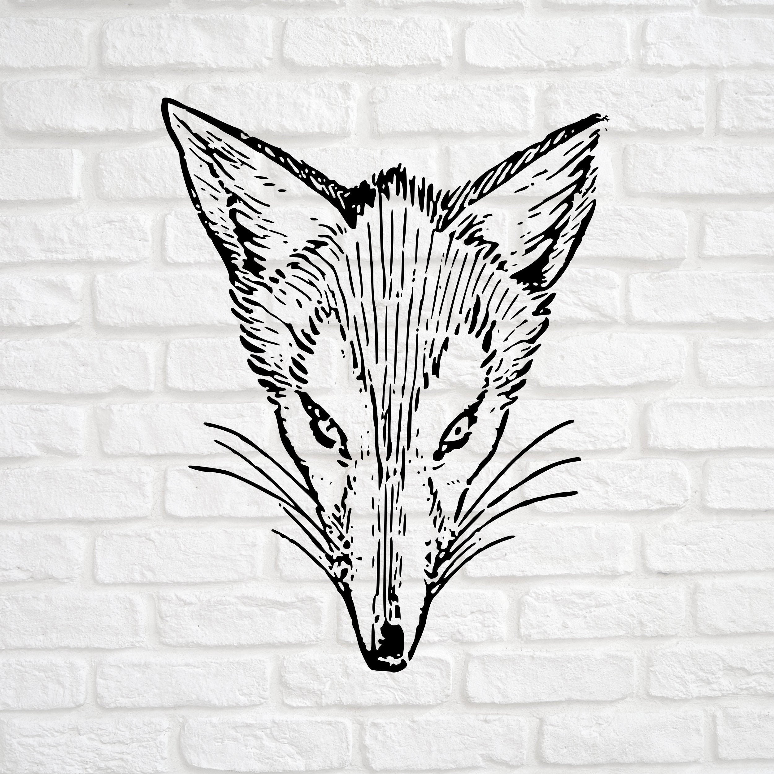 Fox Svg Decal Files for Cricut Clipart Digital Download Etsy