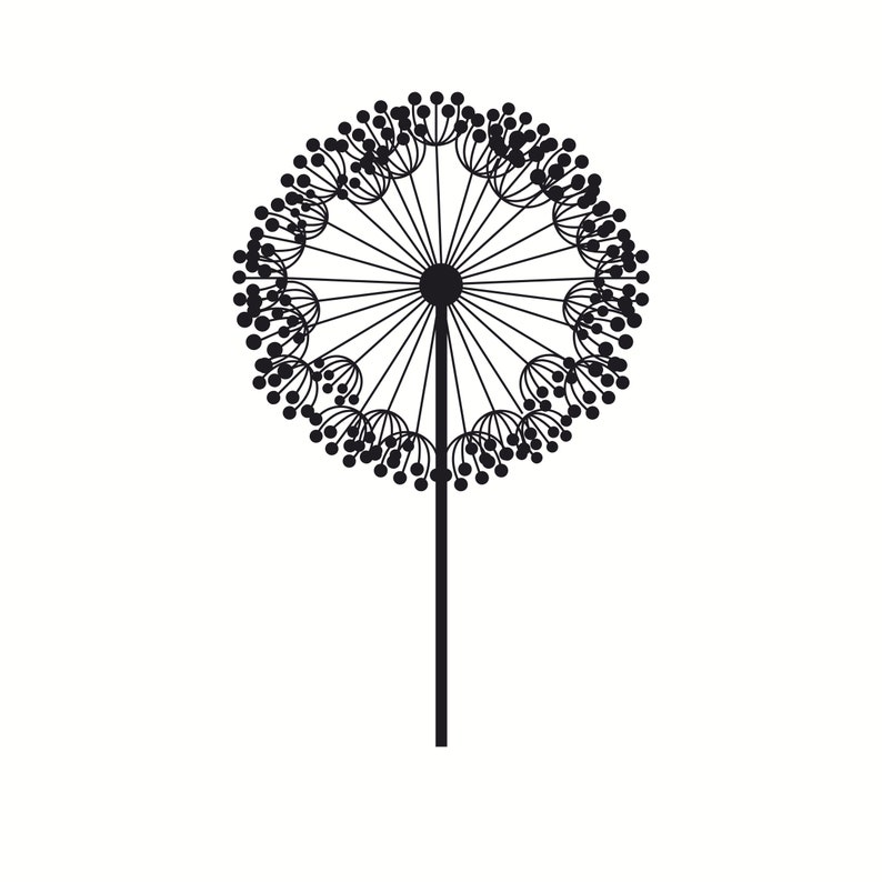 Download Dandelion Svg Files for Cricut Clipart Wall art Digital | Etsy