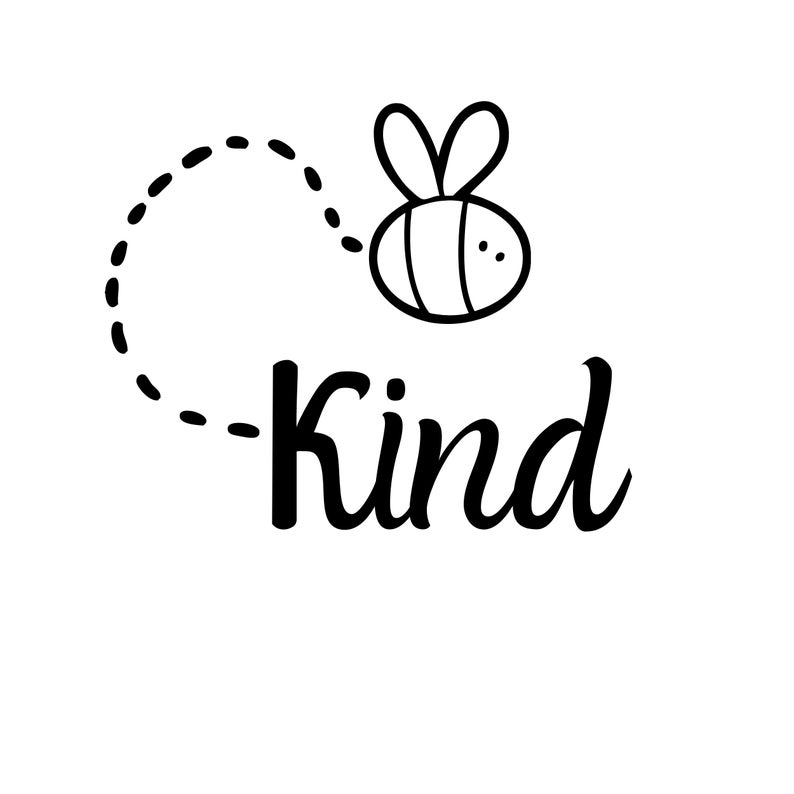 Download Bee Svg Be Kind Svg Files for Cricut Clipart Digital | Etsy