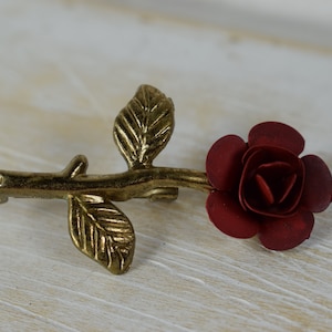 Vintage American Beauty Rose Brooch