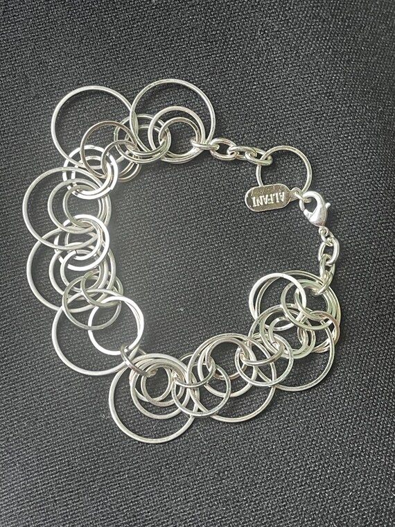 Women's Bracelet Alfani Silver Toned Interlocking… - image 2