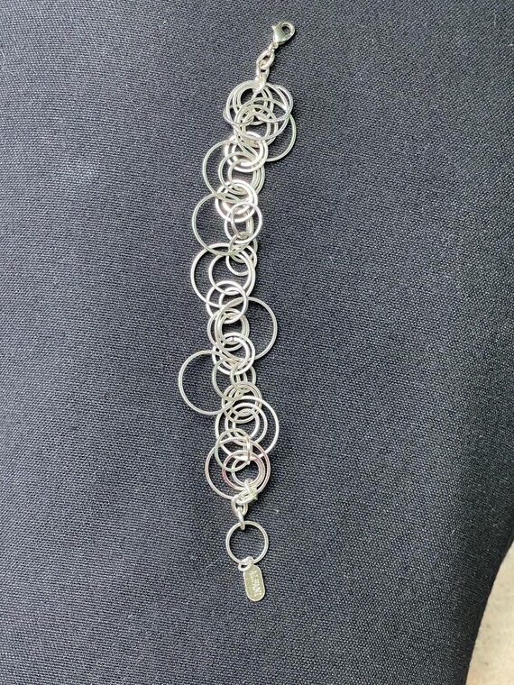 Women's Bracelet Alfani Silver Toned Interlocking… - image 3