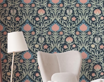 William Morris Peel and Stick Wallpaper: Botanical Self Adhesive