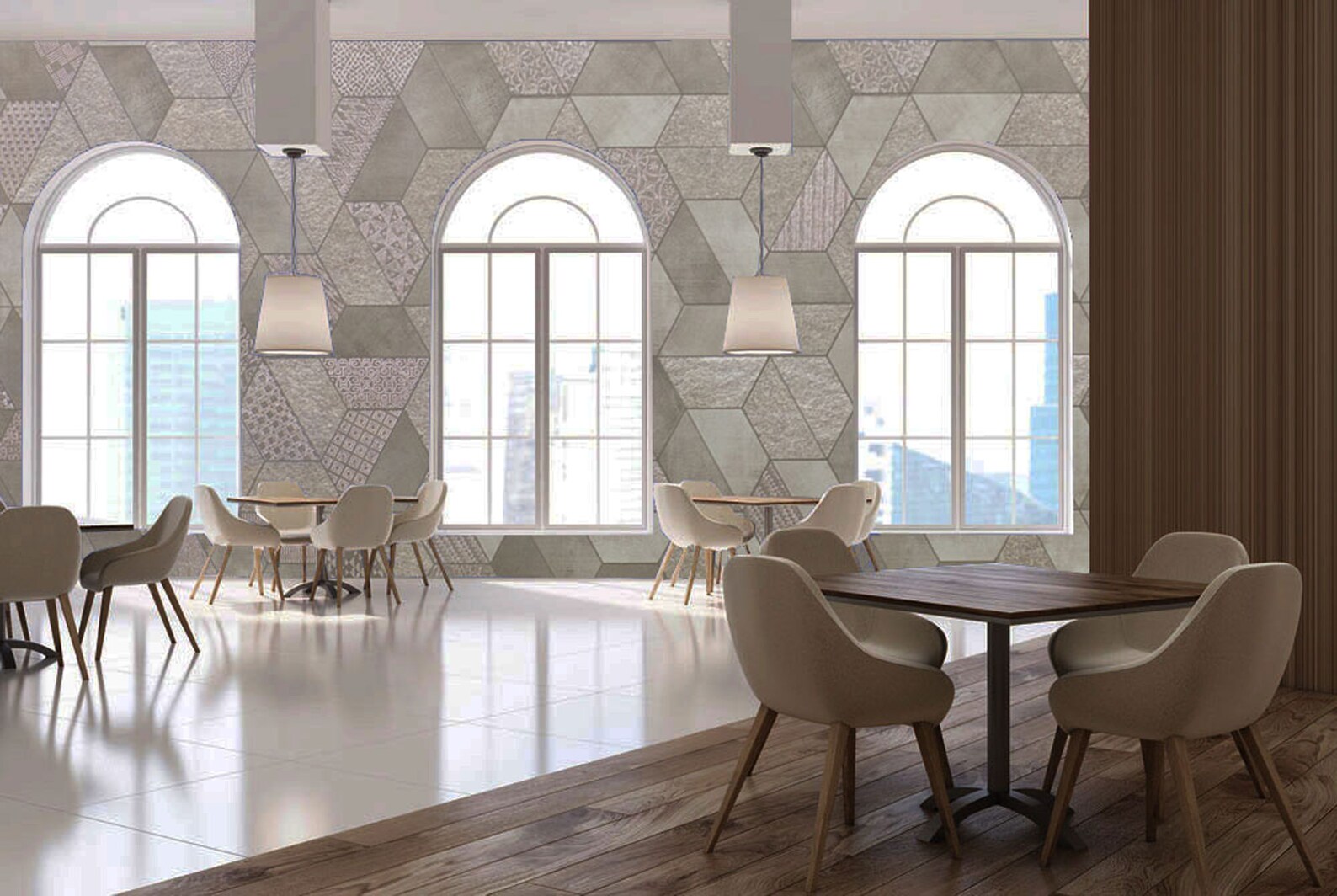 Marble tile peel and stick wallpaper removable wallpaper ...