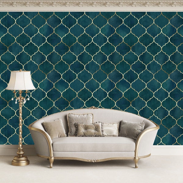 Moroccan Wallpaper - Etsy