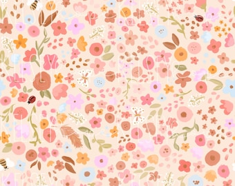 Doodle Stil Frühling Sommer Floral SEAMLESS PATTERN Repeating File für Stoffdruck Sublimation Kommerzielle Nutzung