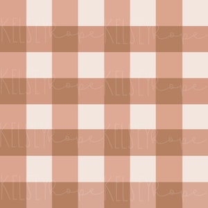 Light Peachy Pink Checkered Plaid SEAMLESS PATTERN Hand Illustrated. Diseño Digital. Ropa de bebé Tela de papel. Otoño Primavera San Valentín Lindo