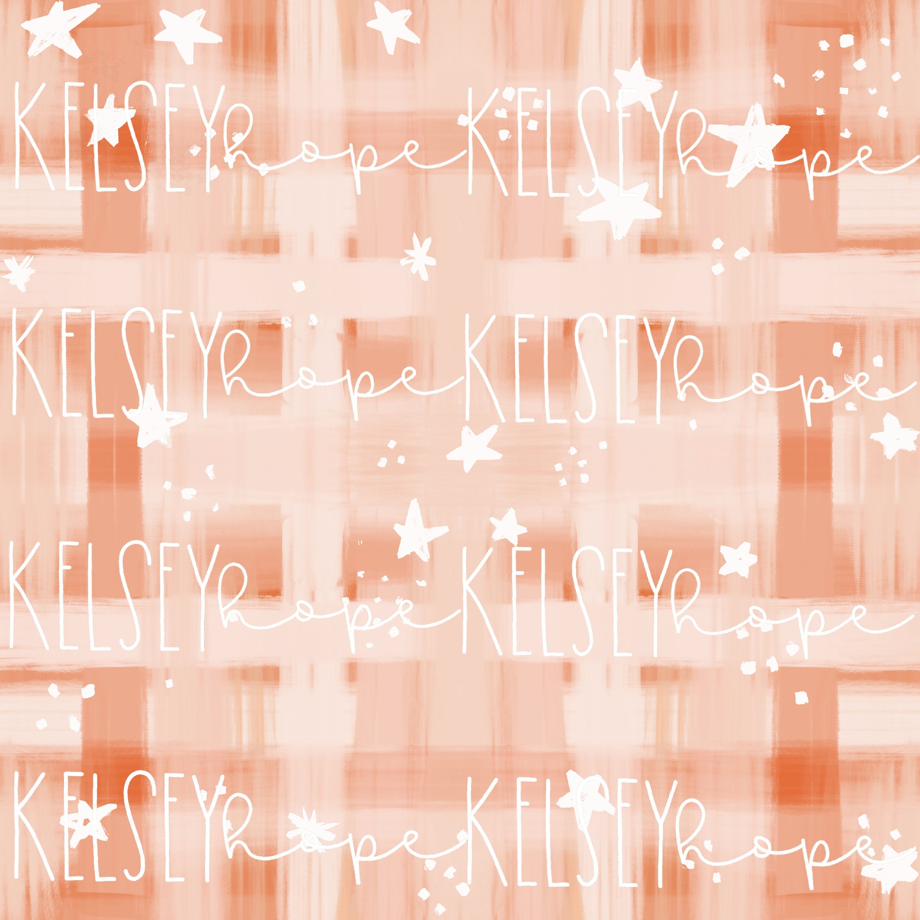 Peachy Magic Plaid Seamless Pattern. Cute Fall Halloween Peach Pink ...