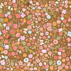 Floral print Doodle Stil Frühling NAHTLOS MUSTER Hand illustriert. Digitales Design. Baby kleidung Stoff. Frühling Sommer Rosas geblümt