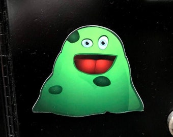 Colossal Blob Magnet -- He's cute but may eat your face! -- for your fridge / car / filing cabinet / computer / locker
