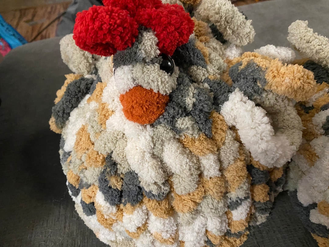 Beginner Friendly Chunky Chicken Finger Knitting Plushie Video Tutorial