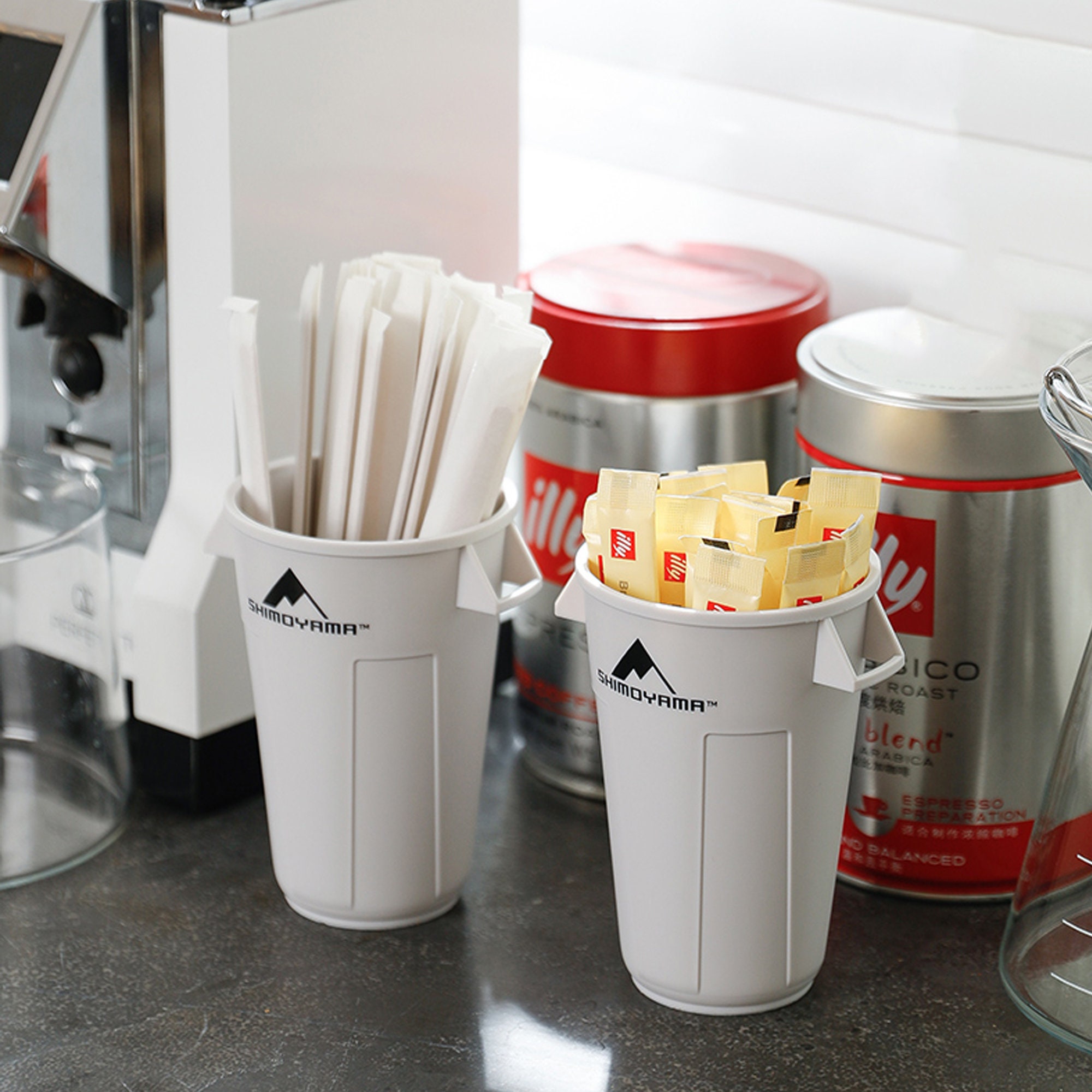 Trash Can Pen Holder Creative White Pen Holder Minimalist Etsy