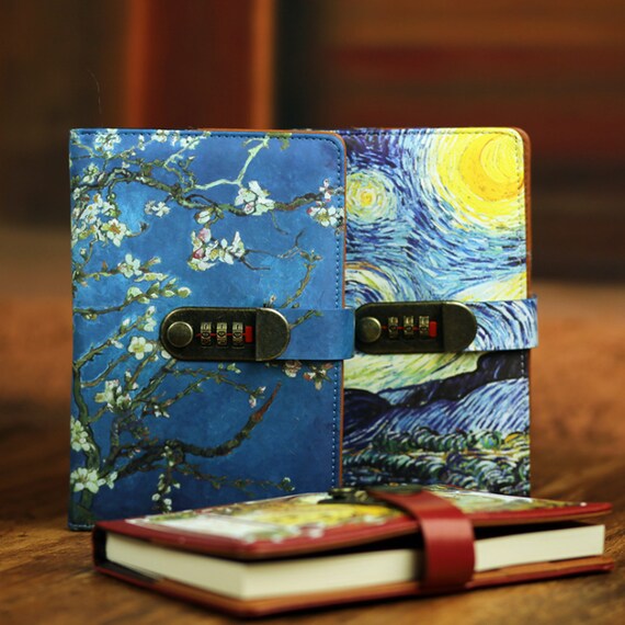 Combination Lock Diary Highgrade Colorchanging Leather Etsy